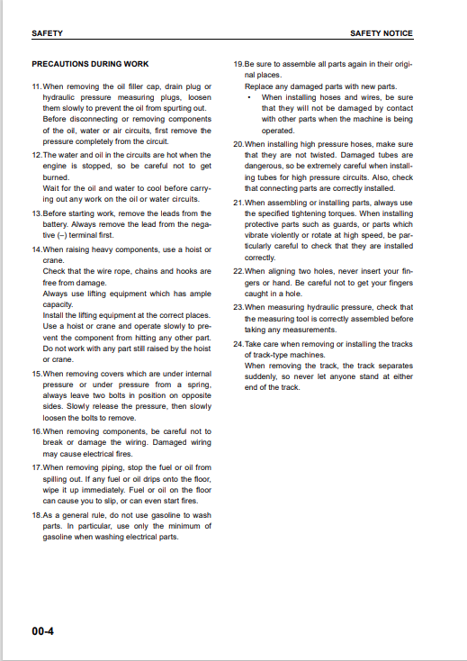 Komatsu WA380-5H Wheel Loader Shop Manual SN H50051 and Up - PDF File
