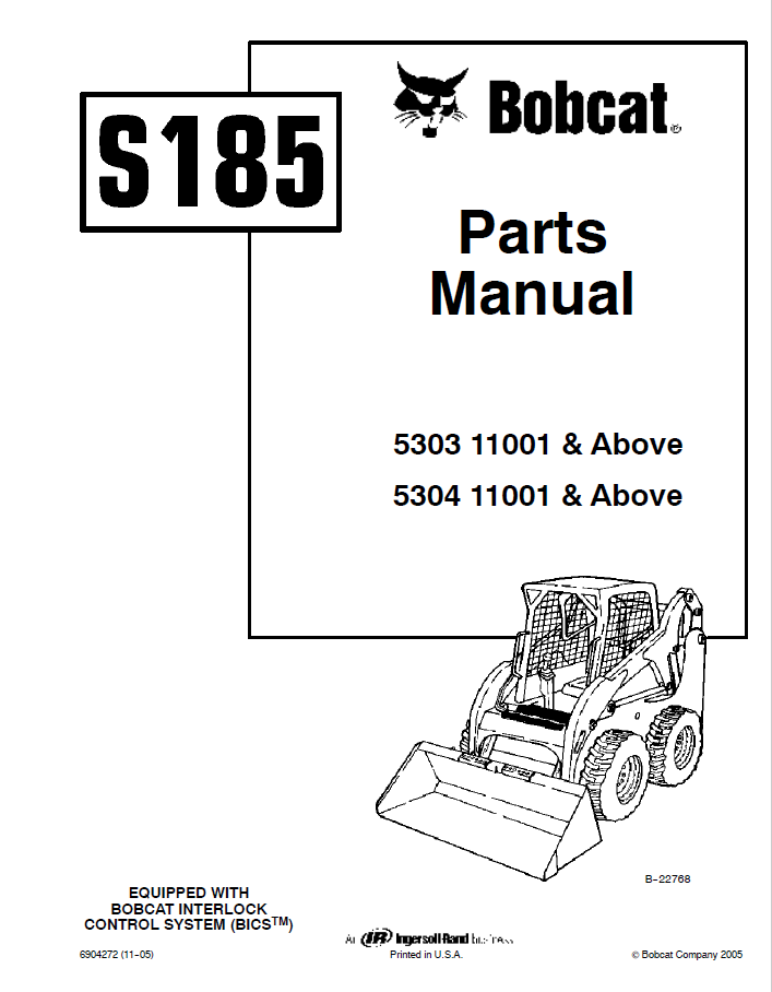 Bobcat S185 Parts Manual PDF