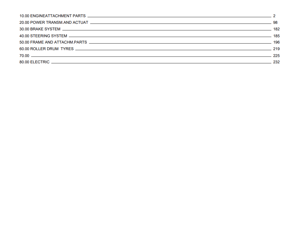 Bomag BW 122 PD Single Drum Vibratory Roller Parts Catalogue Manual 00810045 - PDF File Download
