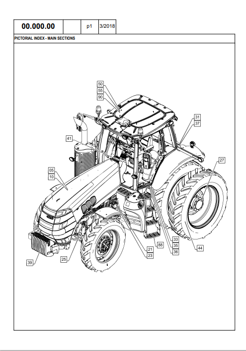 Case IH Magnum 310 Tractor Tier 4B PST Parts Catalogue Manual PDF