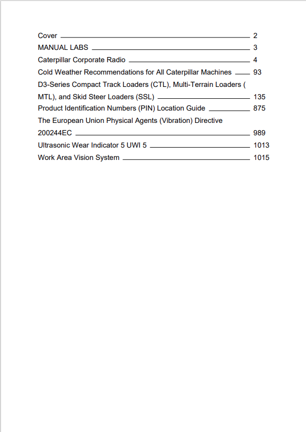 Caterpillar Cat 246D3 Skid Steer Loader Operation and Maintenance Manual PDF | S/N KC6