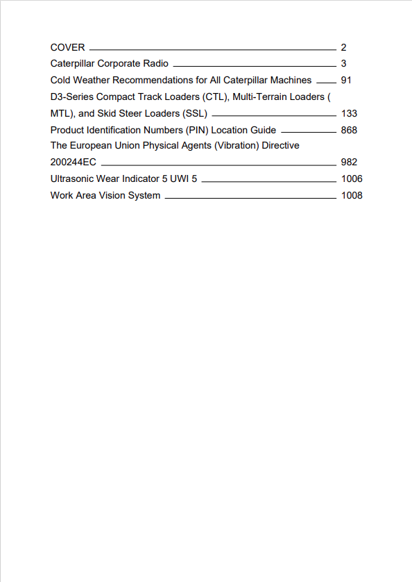 Caterpillar Cat 272D3 Skid Steer Loader Operation and Maintenance Manual PDF | S/N HX2