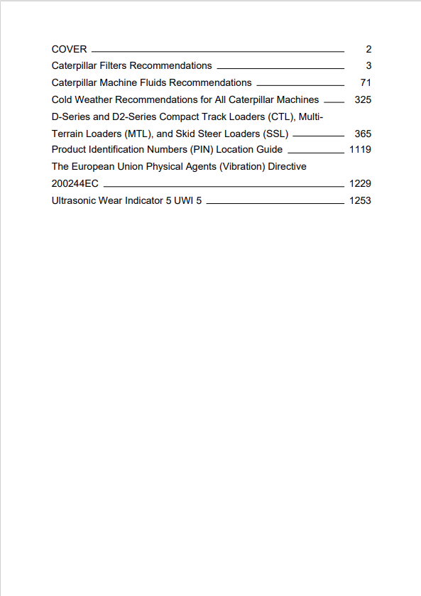 Caterpillar Cat 299D2 XHP Compact Track Loader Operation and Maintenance Manual PDF | S/N HLM