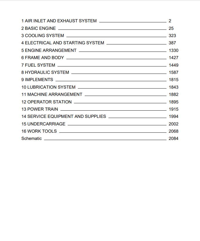 Caterpillar Cat 3003 Engine-machine Service And Repair Manual PDF | S/N 5DW