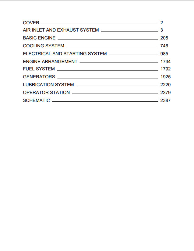 Caterpillar Cat 3512C Generator Set Service and Repair Manual PDF | S/N 9H2