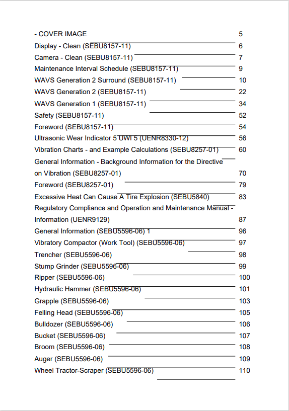 Caterpillar Cat 528 Winch Operation and Maintenance Manual PDF | S/N 67V