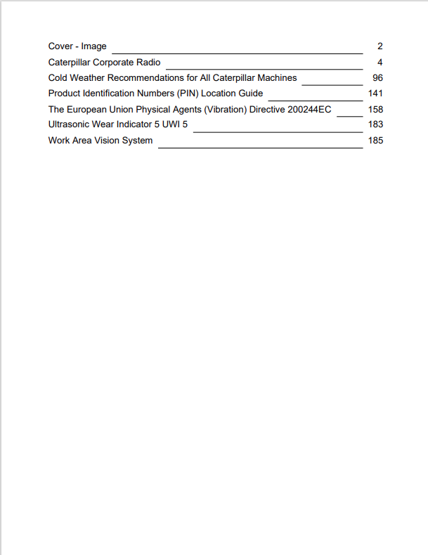 Caterpillar Cat 559 Knuckleboom Loader Operation and Maintenance Manual PDF | S/N 559