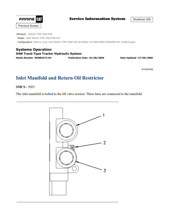 Caterpillar Cat D6N Track-type Tractor Service and Repair Manual PDF | S/N ALY