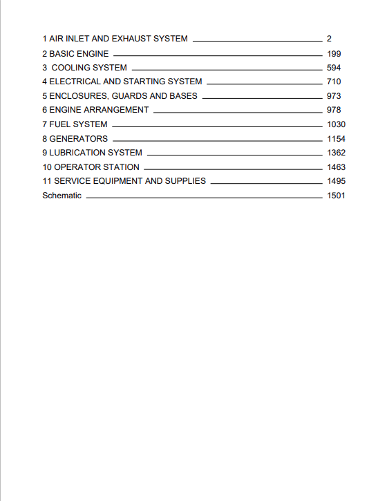 Caterpillar Cat G3520C Generator Set Service and Repair Manual PDF | S/N GZN