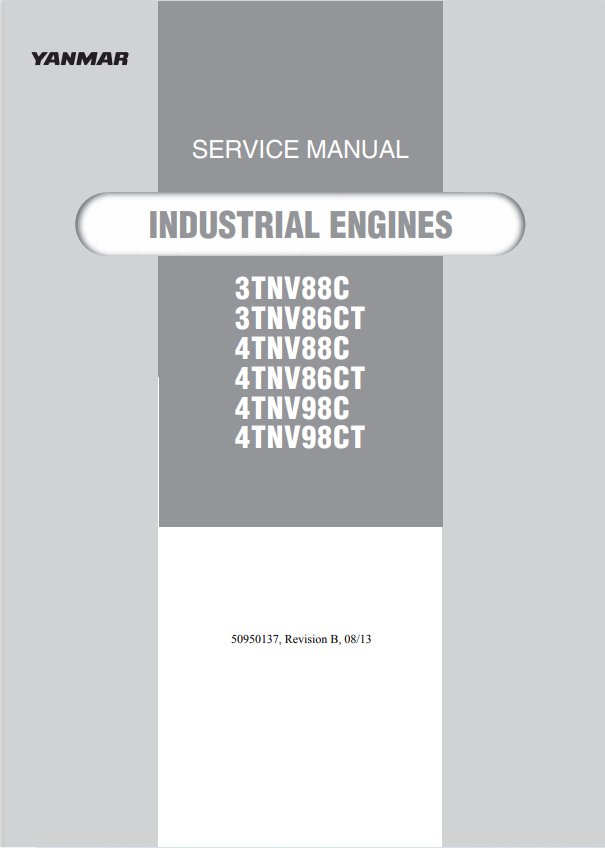 GEHL 3TNV88C, 3TNV86CT, 4TNV88C, 4TNV86CT, 4TNV98C, 4TNV98CT SERVICE MANUAL 50950137 - PDF