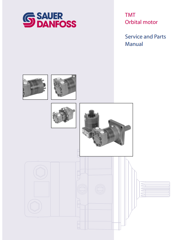 GEHL SAUER DANFOSS TMT ORBITAL MOTOR SERVICE AND PARTS MANUAL 915183 - PDF