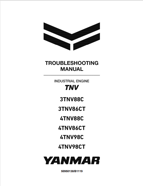 GEHL TNV 3TNV88C, 3TNV86CT, 4TNV88C, 4TNV86CT, 4TNV98C, 4TNV98CT ENGINE TROUBLESHOOTING MANUAL 50950138 - PDF