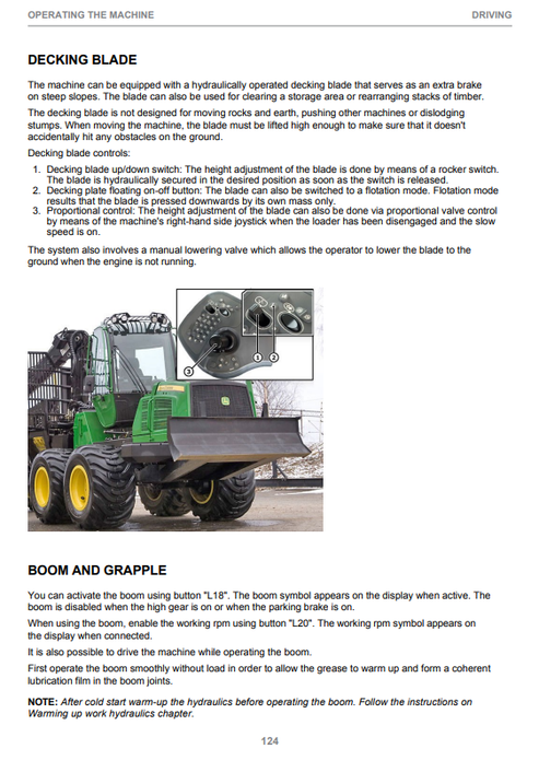 John Deere 1010E Forestry Operator Manual F684235 PDF