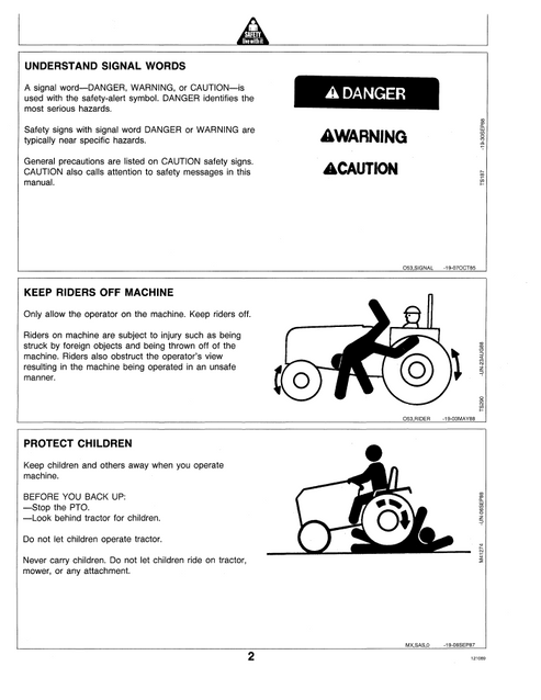 John Deere 170 175 180 185 Lawn Mower Operating Manual OMM95262