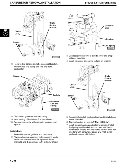 John Deere 2048HV 2254HV 2554HV Garden Tractor Maintenance Manual