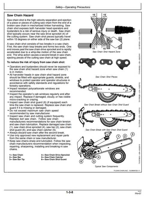 John Deere 2154G Forestry Excavator Operation & Maintenance Manual