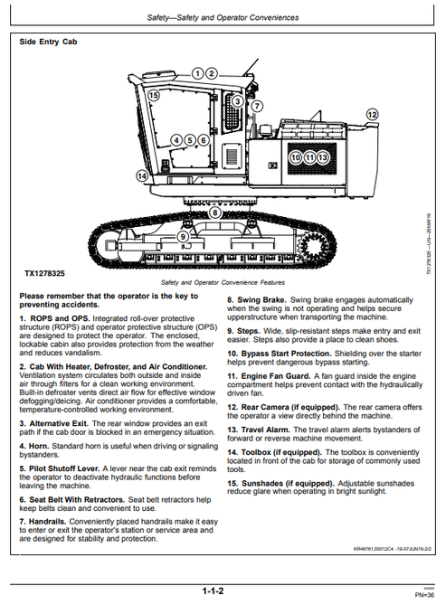 John Deere 2154G Forestry Excavator Operation & Maintenance