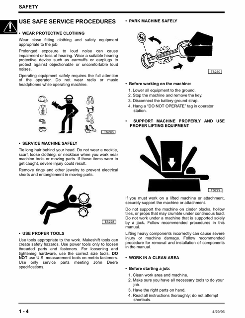John Deere 2243 Greensmower Repair & Maintenance Manual TM1473