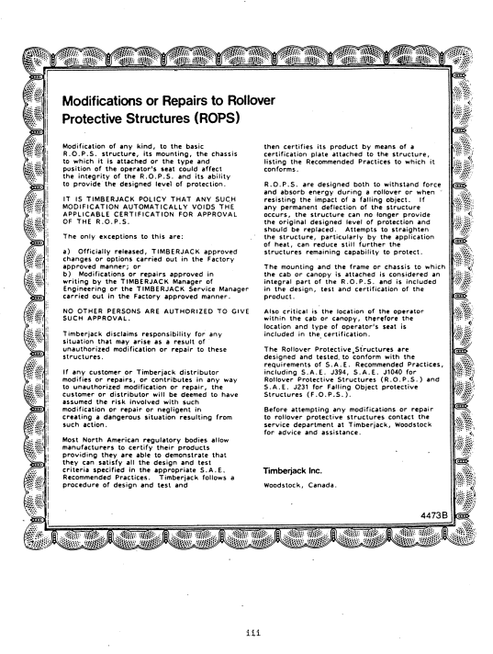 John Deere 230 Forestry Forwarder Operator Instruction Manual