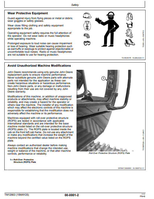 John Deere 245GLC Excavator Workshop Repair Manual TM12663 PDF