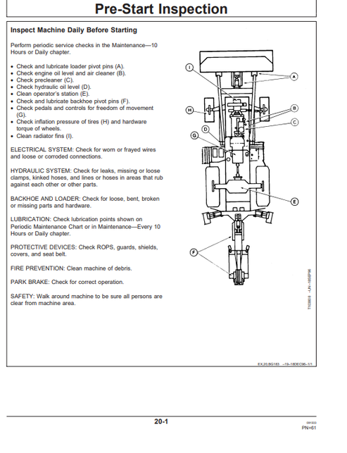John Deere 310E Backhoe Loader Equipment Operator Guide