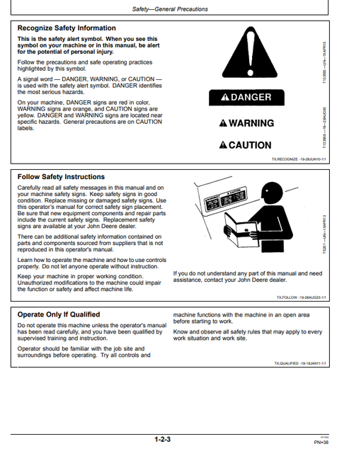 John Deere 410L Backhoe Loader Technical Operator Manual