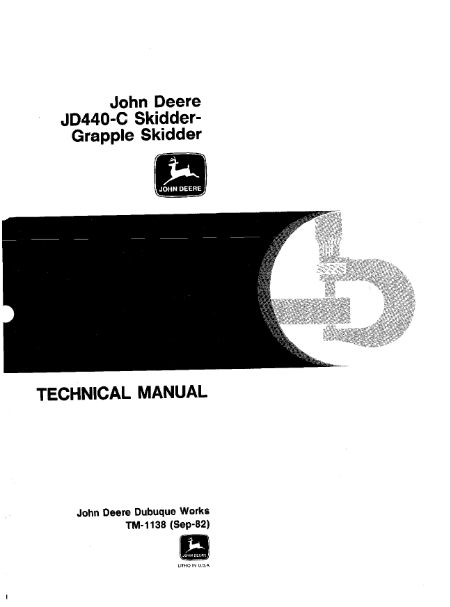 John Deere 440-C Skidder-Grapple Skidder Technical Manual TM1138 PDF