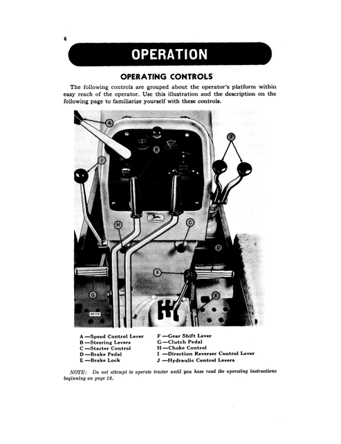 John Deere 440 Crawler Tractor Technical Operator Manual OMT54859