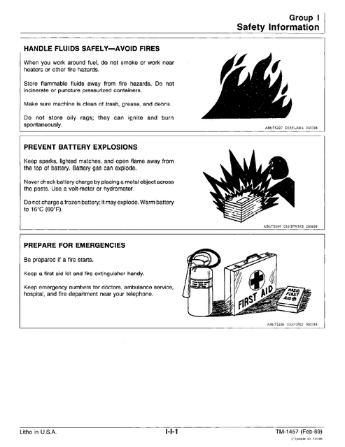 John Deere 495D Excavator Technical Service Manual TM1457