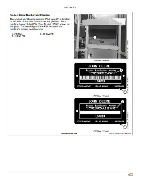 John Deere 524K 4WD Loader Operating Manual OMT260584