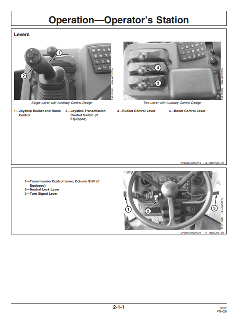 John Deere 624J Loader Operation Manual PDF