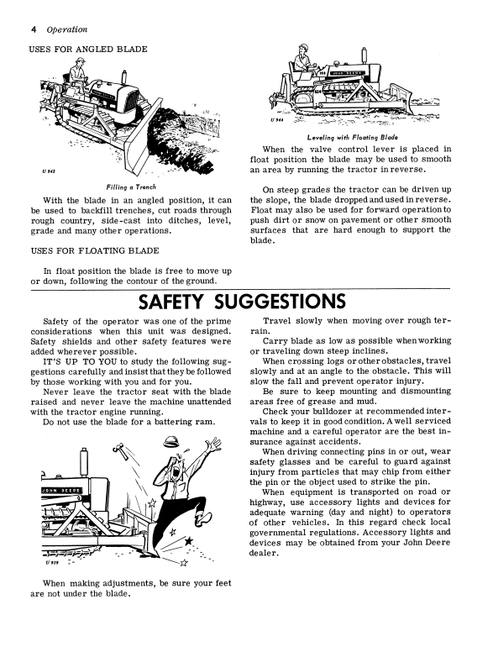 John Deere 624 625 Bulldozer Operation & Maintenance Manual