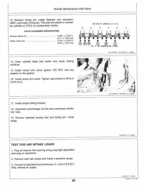 John Deere 690CR Excavator All Terrain Undercarriage Manual