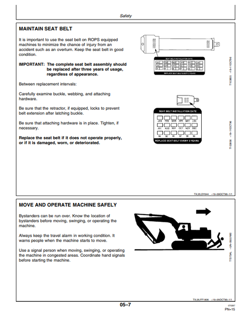 John Deere 690E LC Construction Excavator Technical Manual PDF