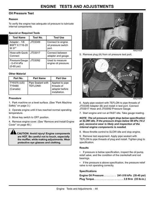 John Deere 717E Z-TRAK Technical Maintenance Manual TM2277