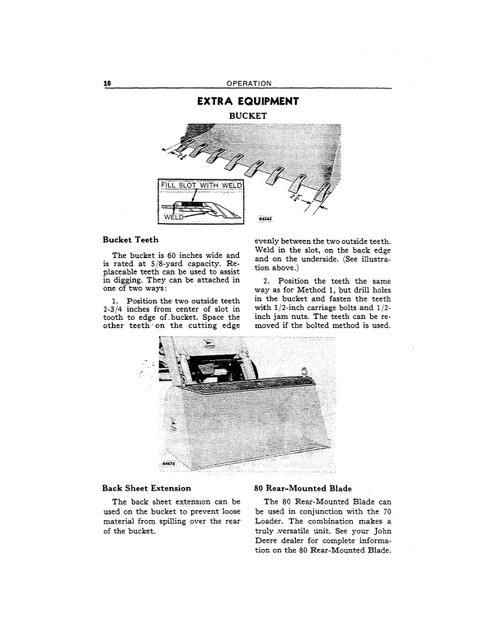 John Deere 71 Utility Loader Operation & Maintenance Manual