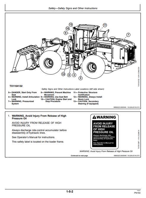 John Deere 744K-II Loader Operator & Maintenance Guide PDF