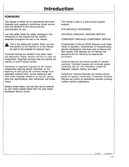 John Deere 750B & 850B Crawler Dozer Operation Technical Manual TM1332