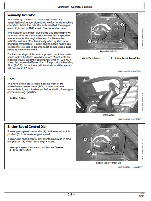 John Deere 850J-II Construction Crawler Dozer Manual OMT392842X19