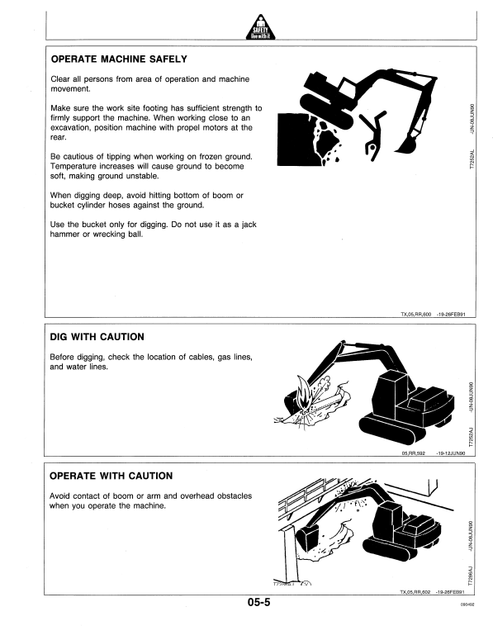 John Deere 892D-LC Excavator Manual PDF OMT144583