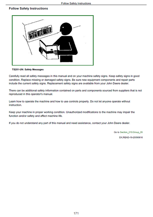John Deere 8R Tractor Troubleshooting & Diagnostic Manual TM110219