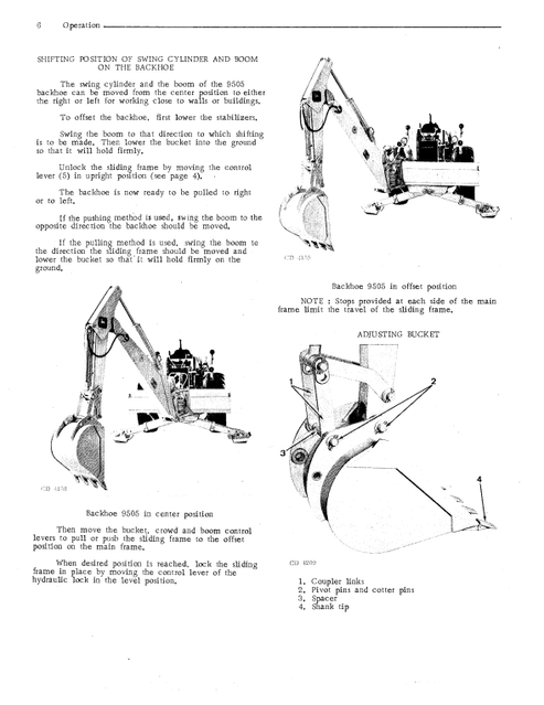 John Deere 9505 Backhoe Operator & Maintenance Guide OMCD14175
