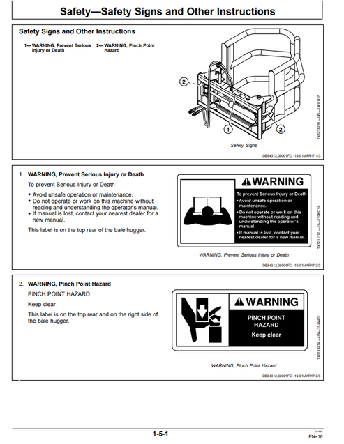 John Deere AH80 Bale Hugger Operator Guide PDF