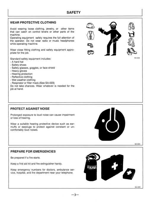 John Deere EX220-3 EX220LC-3 Hydraulic Excavator Operator Manual PDF