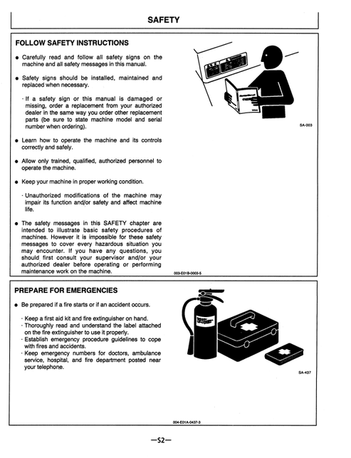 John Deere EX270LC-5 Hydraulic Excavator Operator Manual PDF