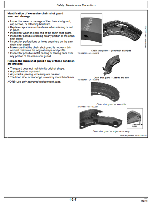 John Deere HTH618C Harvester Head Manual WA116921