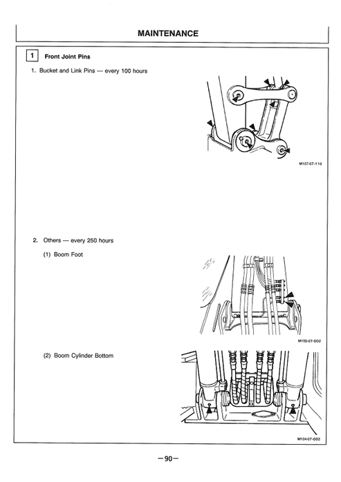 John Deere Hitachi EX100-5 to EX130H-5 Excavator Operator Manual