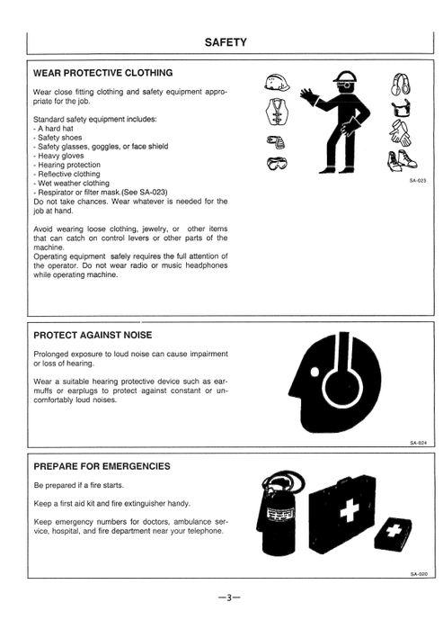 John Deere Hitachi EX200-3 Excavator Operator Manual PDF