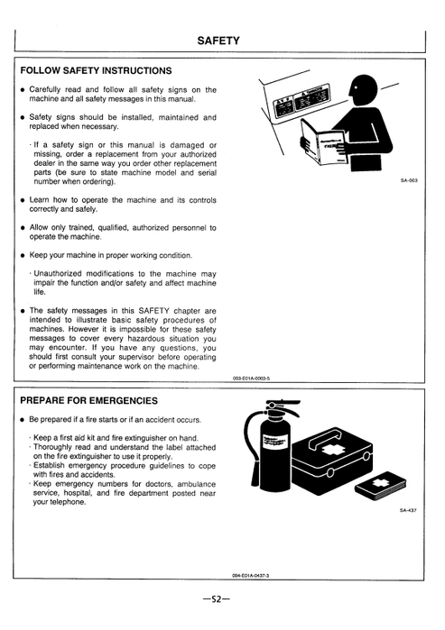 John Deere Hitachi EX550-3 EC550LC-3 Excavator Operator Manual PDF