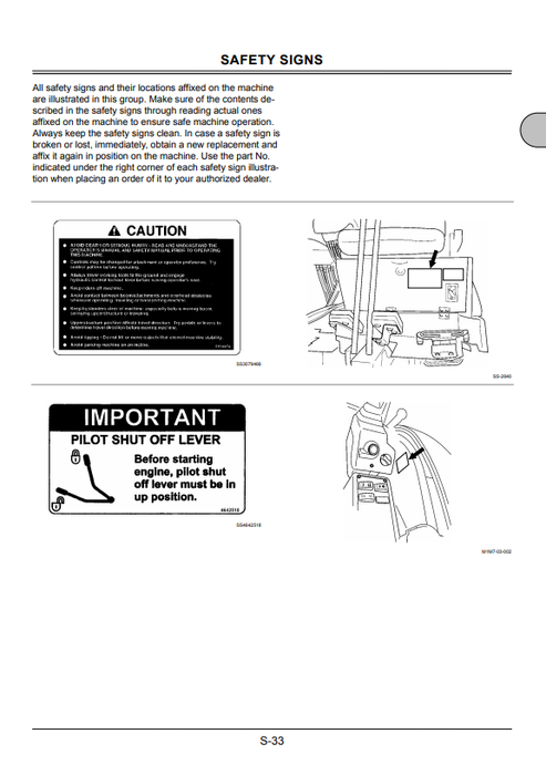 John Deere Hitachi ZAXIS 27U-2 to 50U-2 Operating Manual EM1M722